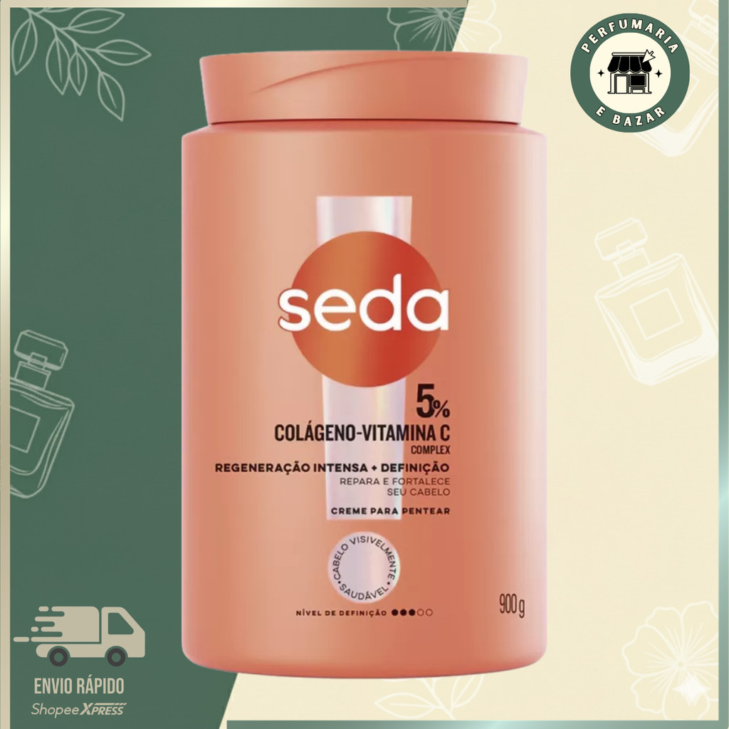 Creme Para Pentear Seda 900G COLÁGENO-VITAMINA C