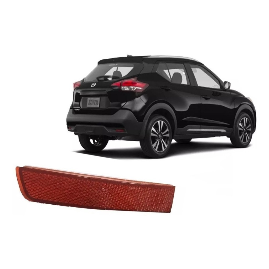 Lanterna Olho De Gato Refletor Parachoque Traseiro Direito Passageiro  Nissan Kicks 2017 2018 2019