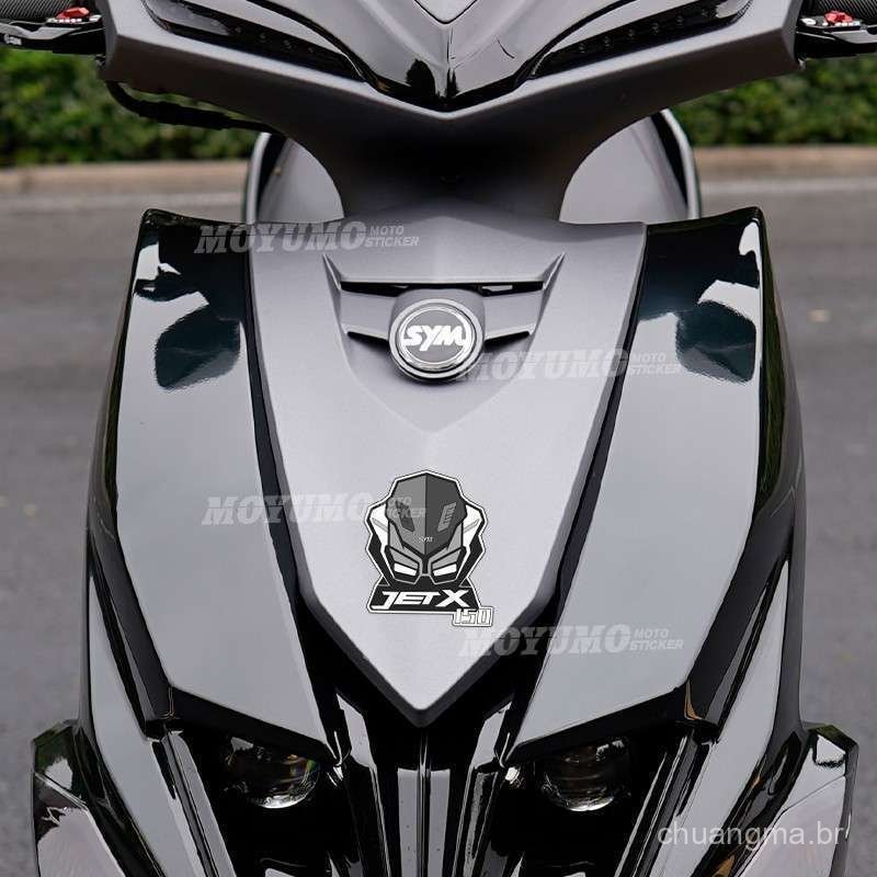 Adequado para adesivo frontal de motocicleta Sanyang JET150, película decorativa criativa personalizada para decoração e