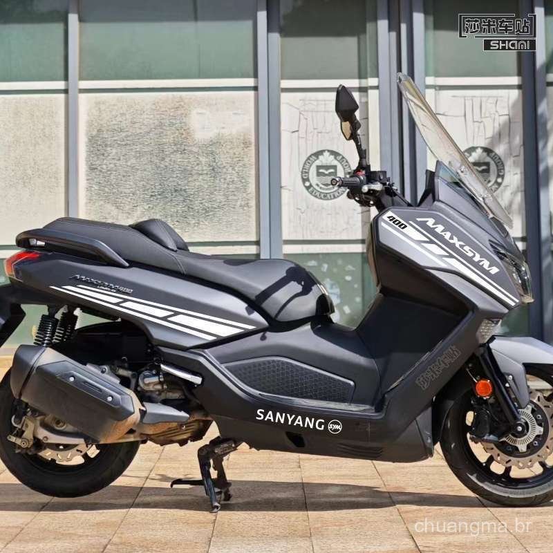 Adequado para a motocicleta Sanyang MAXSYM400, modificação decorativa completa do veículo, adesivos criativos, adesivos 