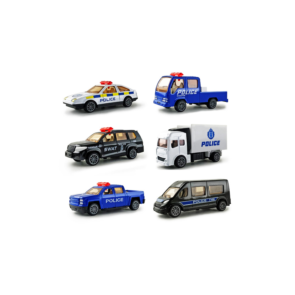 Simulação Mini puxar para trás liga carro de polícia polícia SWAT patrulha resgate modelo brinquedo das crianças present