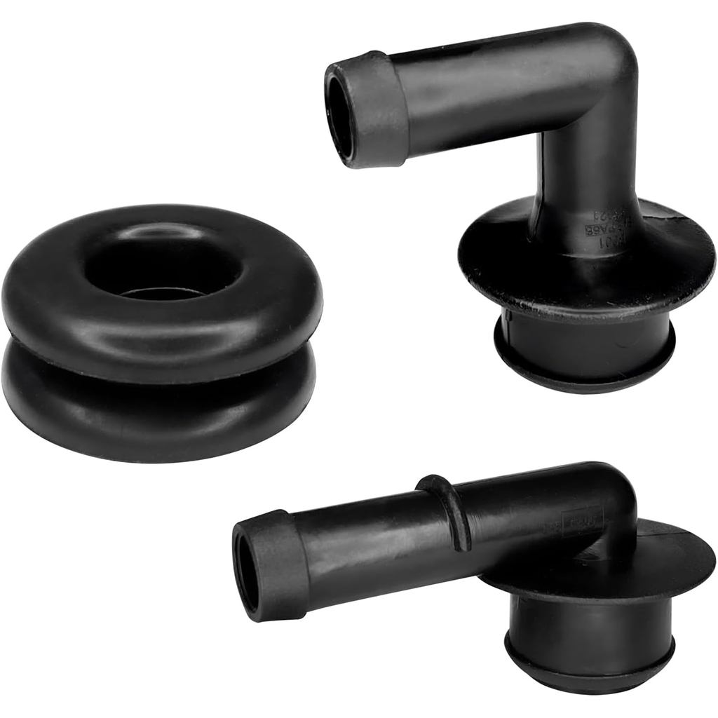 2 Peças de Kit de Substituição de Válvula PCV, Mangueira de Ventilação do Cárter, Tubo de Ventilação, Cotovelo da Válvul