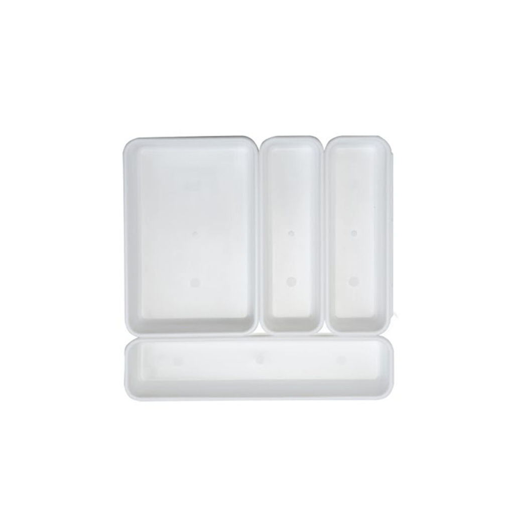 Conjunto de Organizadores Dasplast 4 Peças Plástico Branco