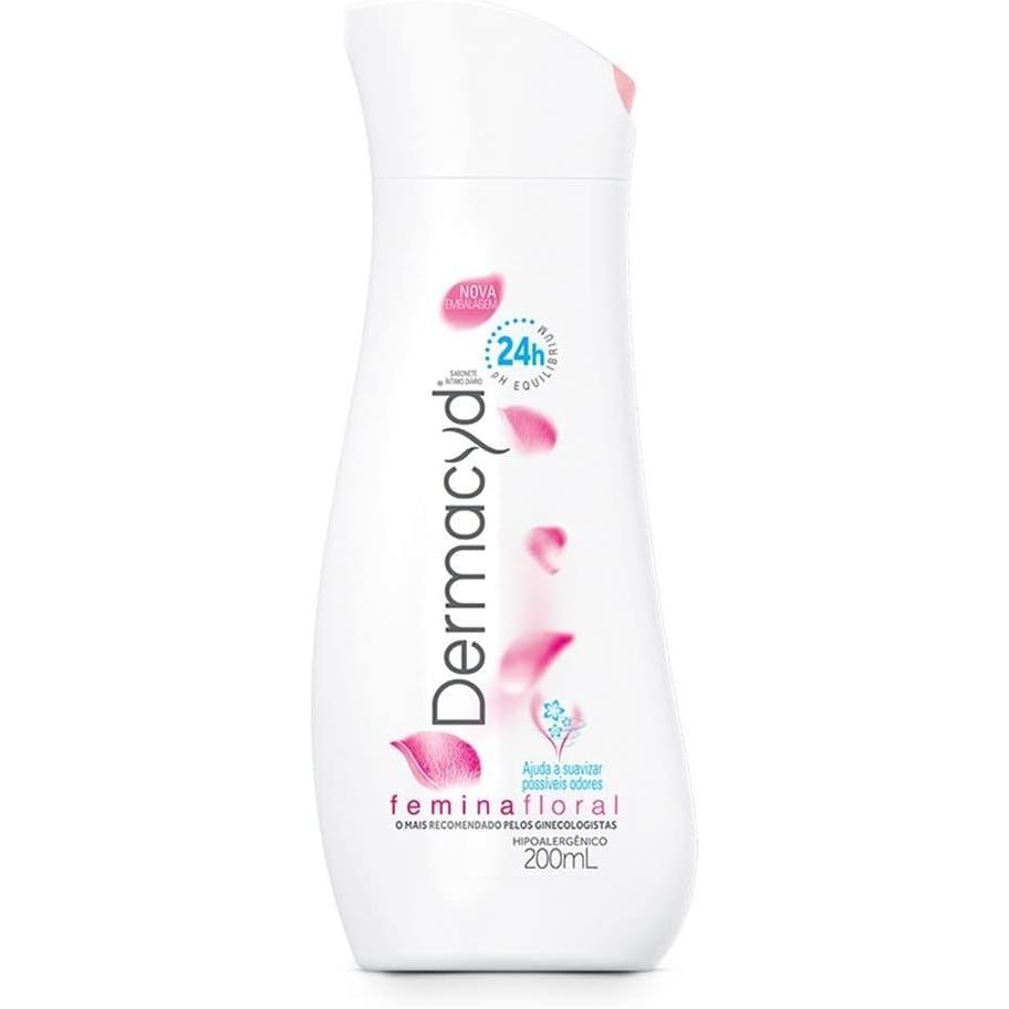 Sabonete líquido íntimo Dermacyd Femina 24h, 200 ml