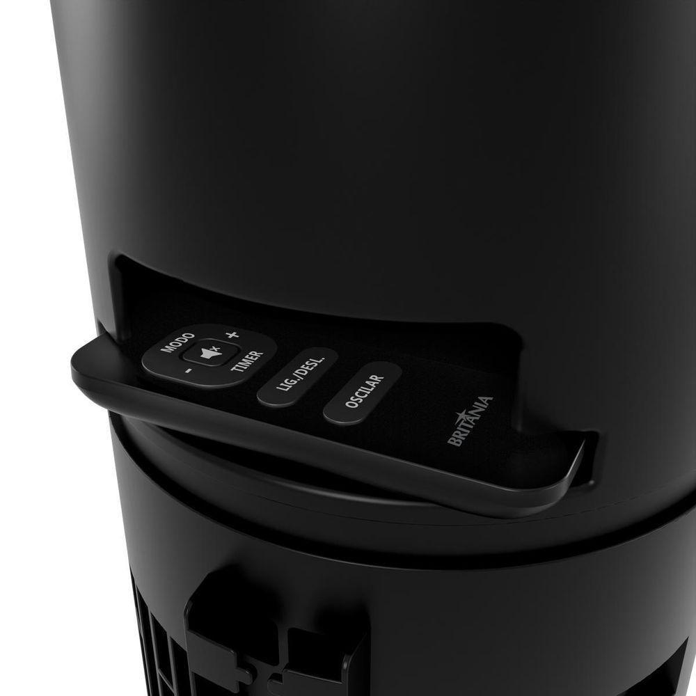 Ventilador Torre Britânia 75W 6 Velocidades Preto BVT90A 110V — imagem 2 de 2
