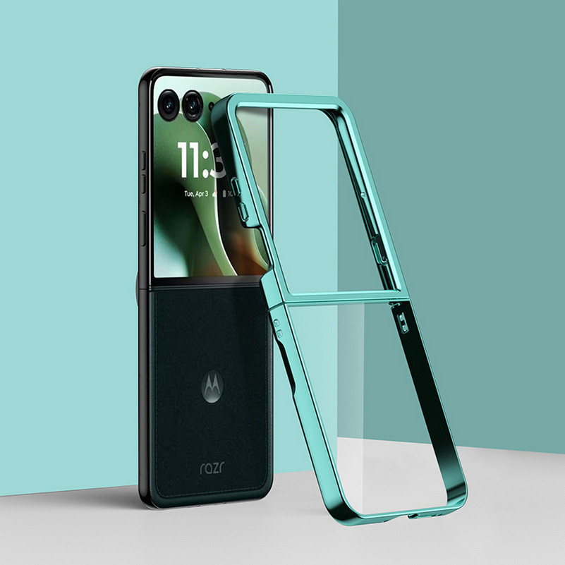 Para Motorola Razr 70 Ultra Fino Galvanizado Caso Transparente MOTO 2026 Plus Du