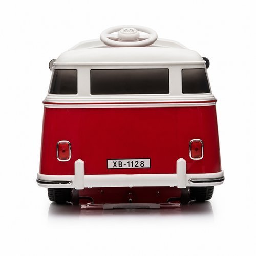Carrinho Eletrico Infantil Retro Controle Remoto Bateria 6v Farol Led Som Vermelho