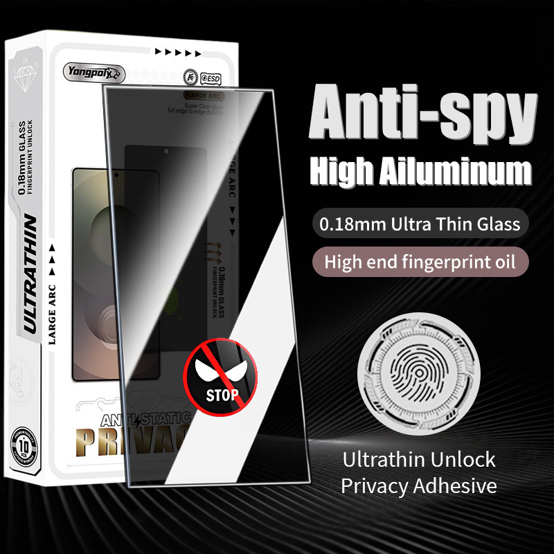 3PCS Privacidade Película De Vidro Temperado Para Samsung Galaxy S26 Ultra S25 S24 S23 S22 S21 Plus edge Fold 4 5 6 7