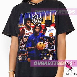 Camiseta Oversized Masculina Feminina Estampada OG Anunoby New York Knicks Streetwear Vintage Basquete