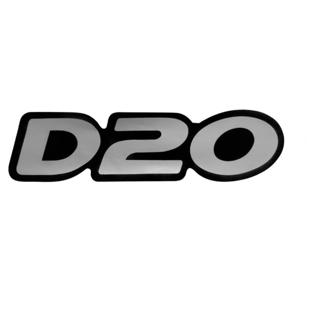 Emblema D20 da Tampa Traseira D20 86 a 96 Adesivo 200x50mm