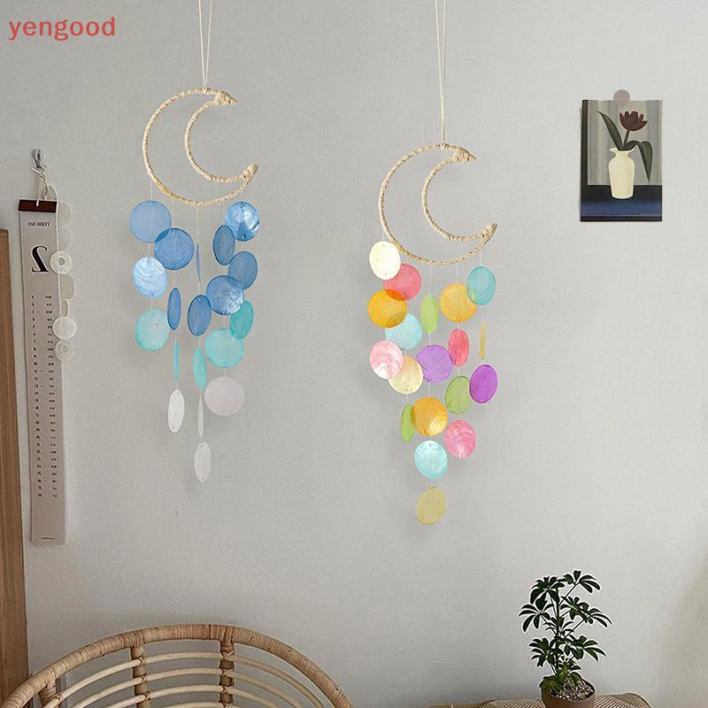 (YGD) Sinos De Vento Naturais Para Quarto De Crianças Boêmio Apanhador De Sonhos Pendurado Na Parede Artesanal Decoração