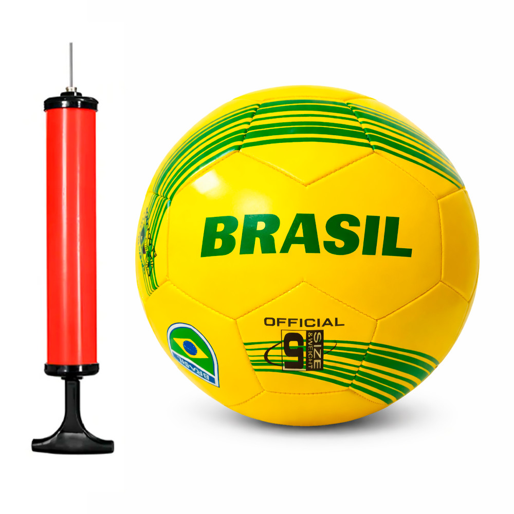 Bola Futebol Brasil 2026 Copa Mundo Oficial Campo Tamanho 5 Premium Resistente Treino Jogo