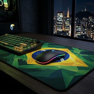 Mouse Sem Fio Silencioso Bluetooth RGB Recarregável Envio Imediato