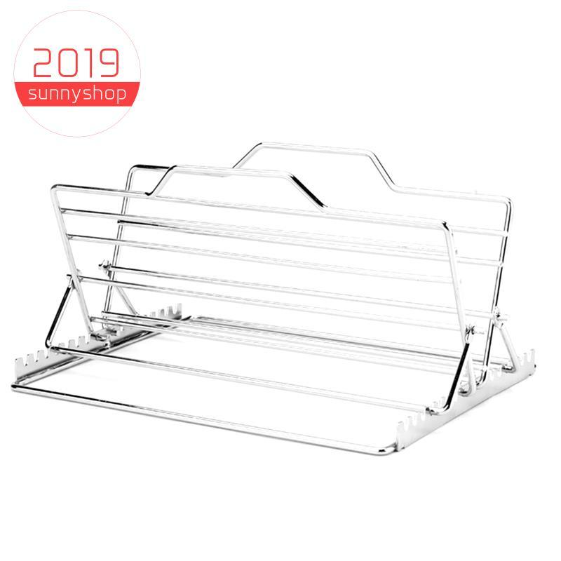 [Bestseller S] Turquiadeira De Peru , Assadeira Ajustável De Aço Inoxidável , Rack Para Assar Costela Em Forma De V