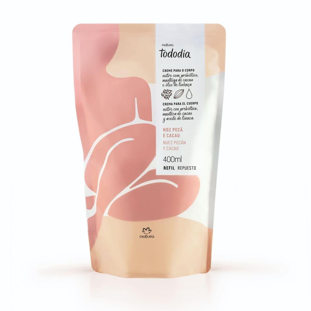 Refil Hidratante para Corpo Natura Tododia Noz Pecã e Cacau