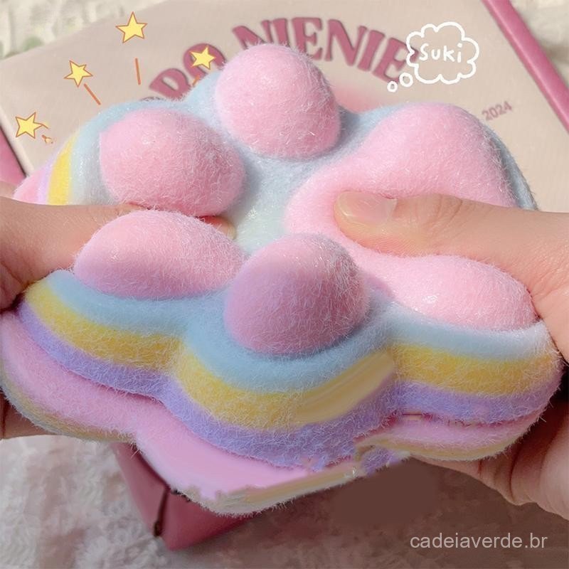 Bonito Jumbo Squishy Reunindo Pata De Gato Brinquedo De Alívio Do Estresse Extra Grande Sensorial Fidget Brinque