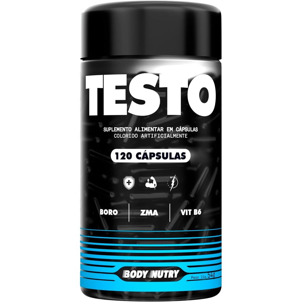 Body Nutry - Vitaminas e Minerais Pote 120 capsulas com Boro Magnésio Zinco Niacina Cálcio Vitamina B12 e B6 Suplemento