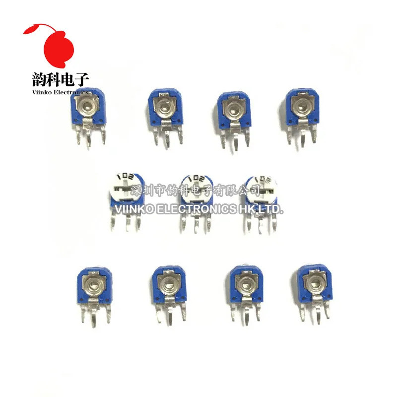 20pcs RM063 RM-063 100 200 500 1K 2K 5K 10K 20K 50K 100K 200K 500K 1M ohm Trimpot Trimmer Potenciômetro resistor Variáve