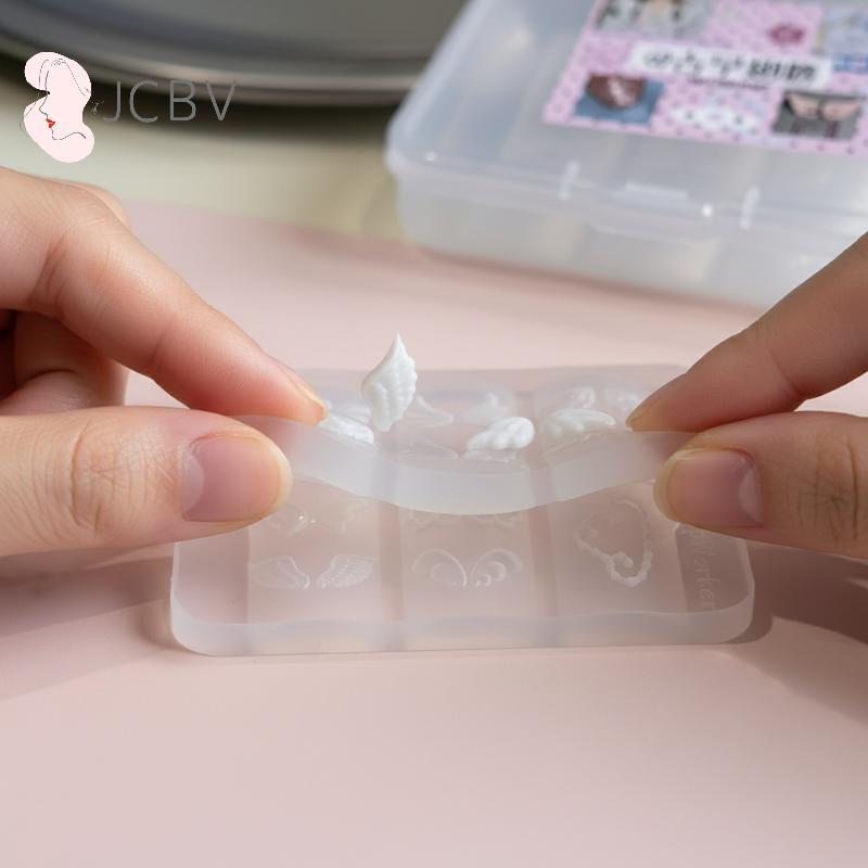 [JCBV] Molde De Unha 3D De Pena De Anjo Modelo Reutilizável De Silicone Para Designs De Unhas Profissionais E DIY