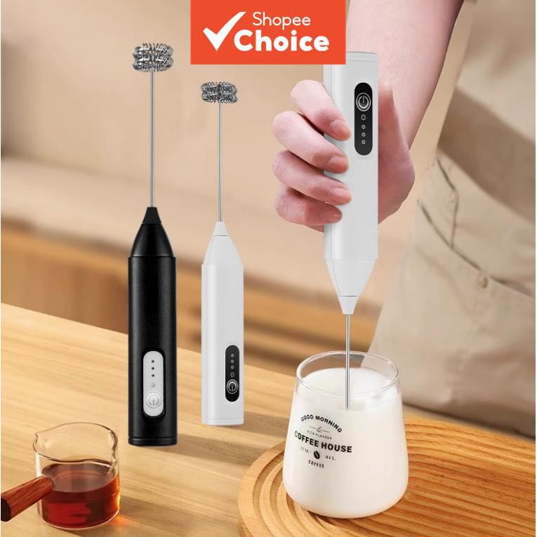 Batedor de Leite Elétrico de Mão, Batedor Matcha, Misturador de Bebidas para Cozinha Doméstica