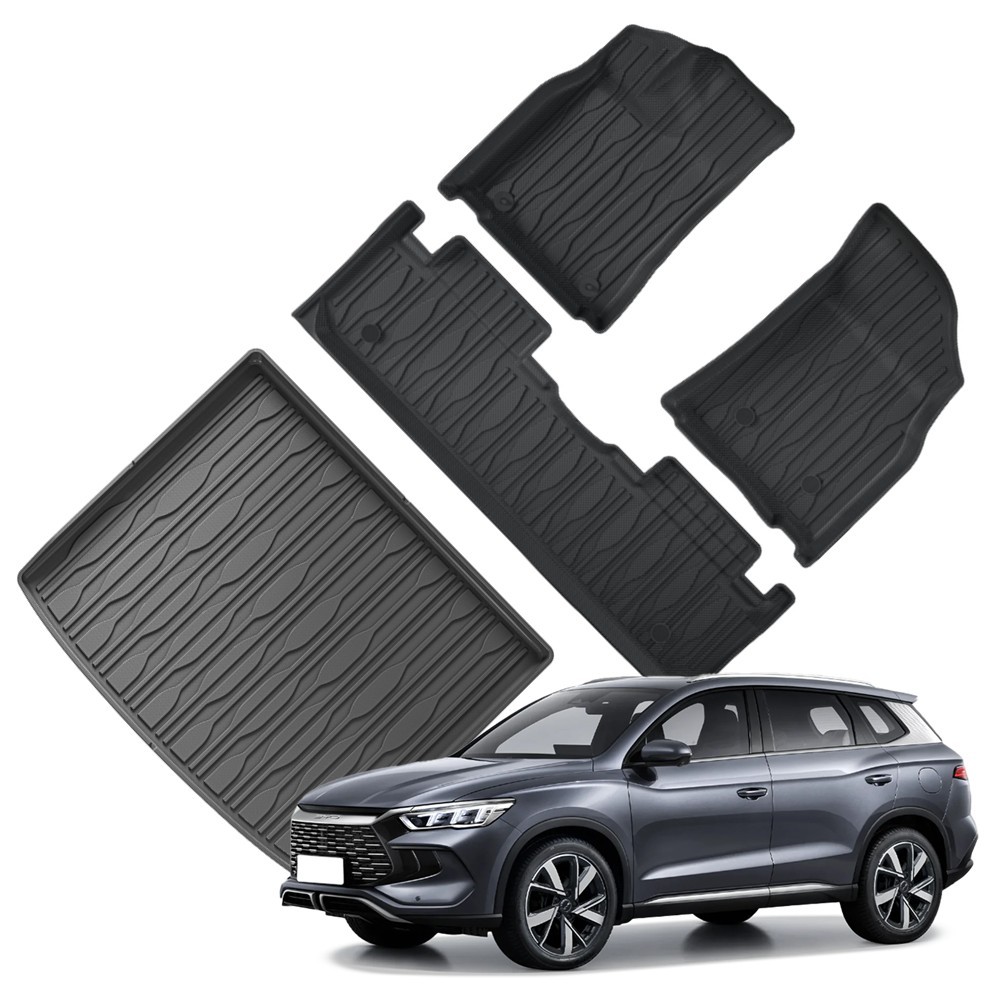 Tapete automotivo bandeja de borracha para BYD SONG PRO Conjunto 4 pcs Ekap
