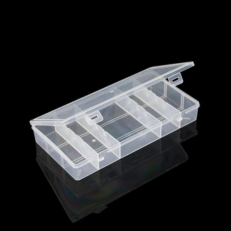 LTBR 1PC 5partment Caixa De Armazenamento De Plástico Prático Ferramentas Transparente PP Jóias Display E Recipiente ~