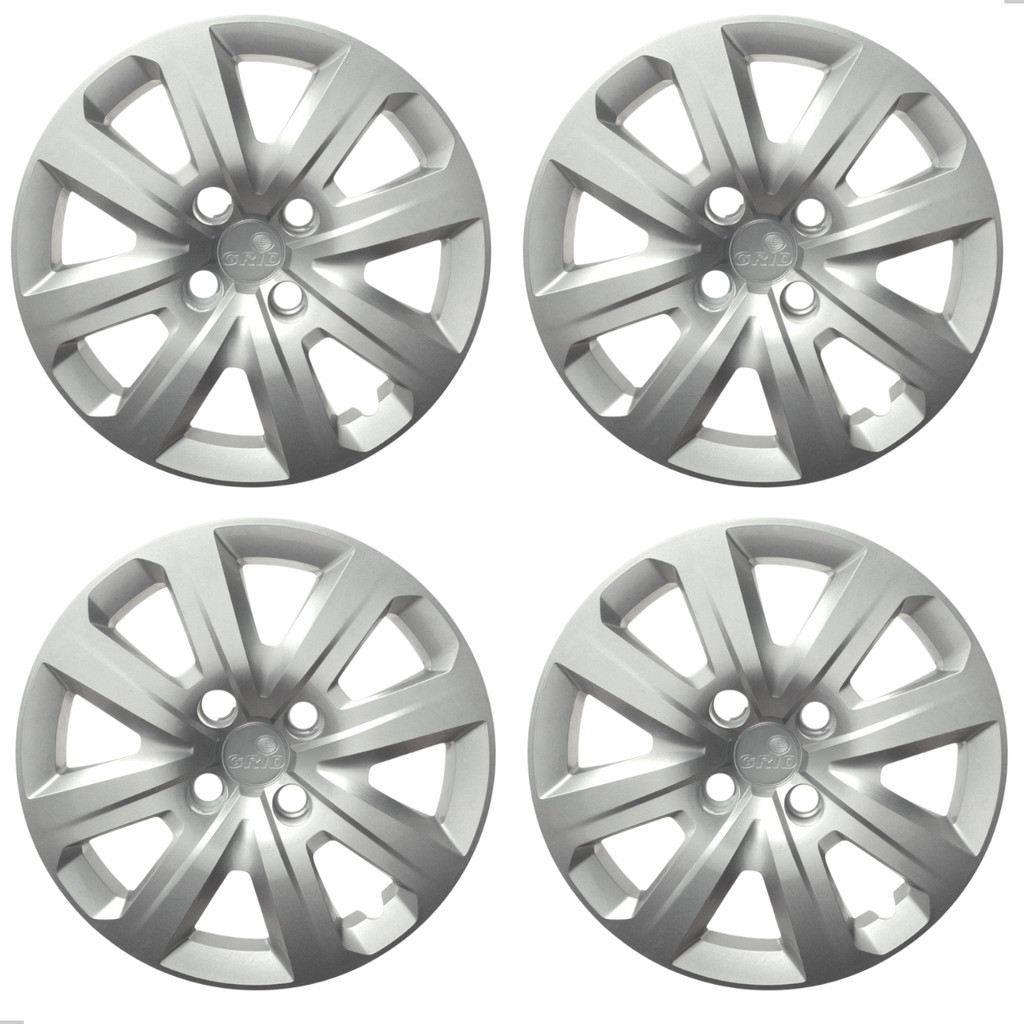 Jogo De Calota Grid Aro 14'' Vw Saveiro 2014/2016 Prateado