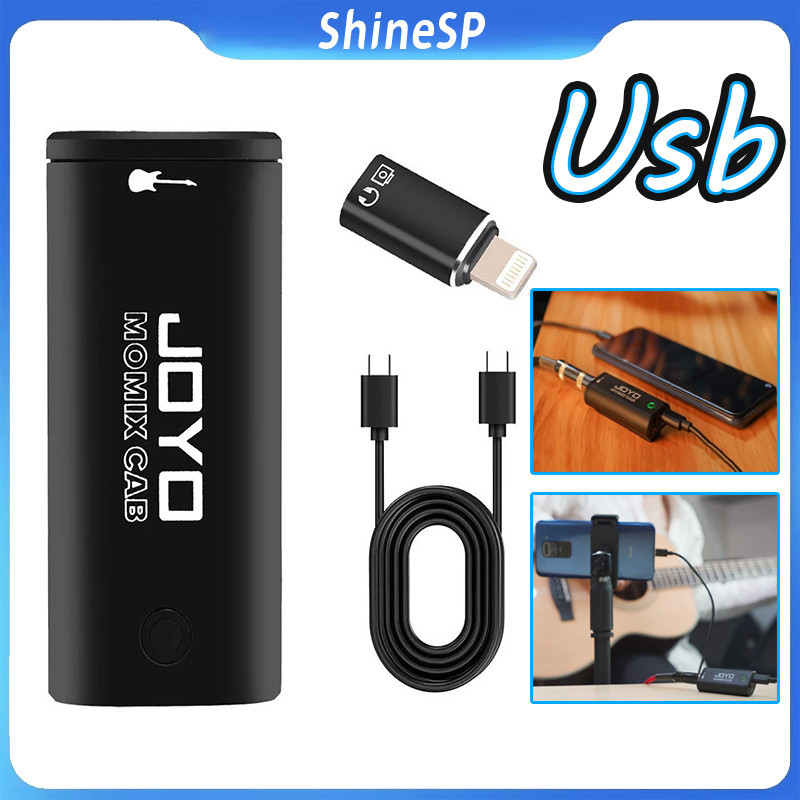 JOYO MOMIX CAB Placa de Som USB Portátil de Bolso para Gravação com Fones de Ouvido