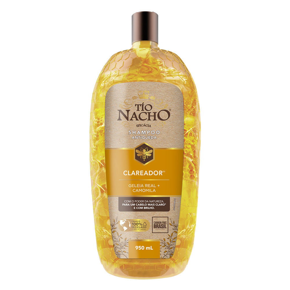 Shampoo Tío Nacho Antiqueda Clareador Geleia Real e Camomila 950ml