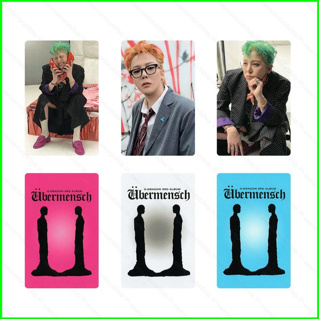 G2P 1 Pçs/Set BIGBANG G-DRAGON Terceiro Álbum Ubermensch LOMO Cartão Postal Coleção KPOP Periferia P2G