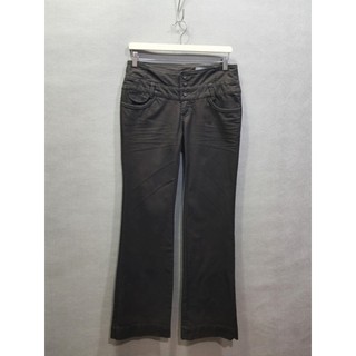 RMEO Calças femininas românticas de uma perna Jeans cintura média mais fina Look calças femininas calças de perna reta