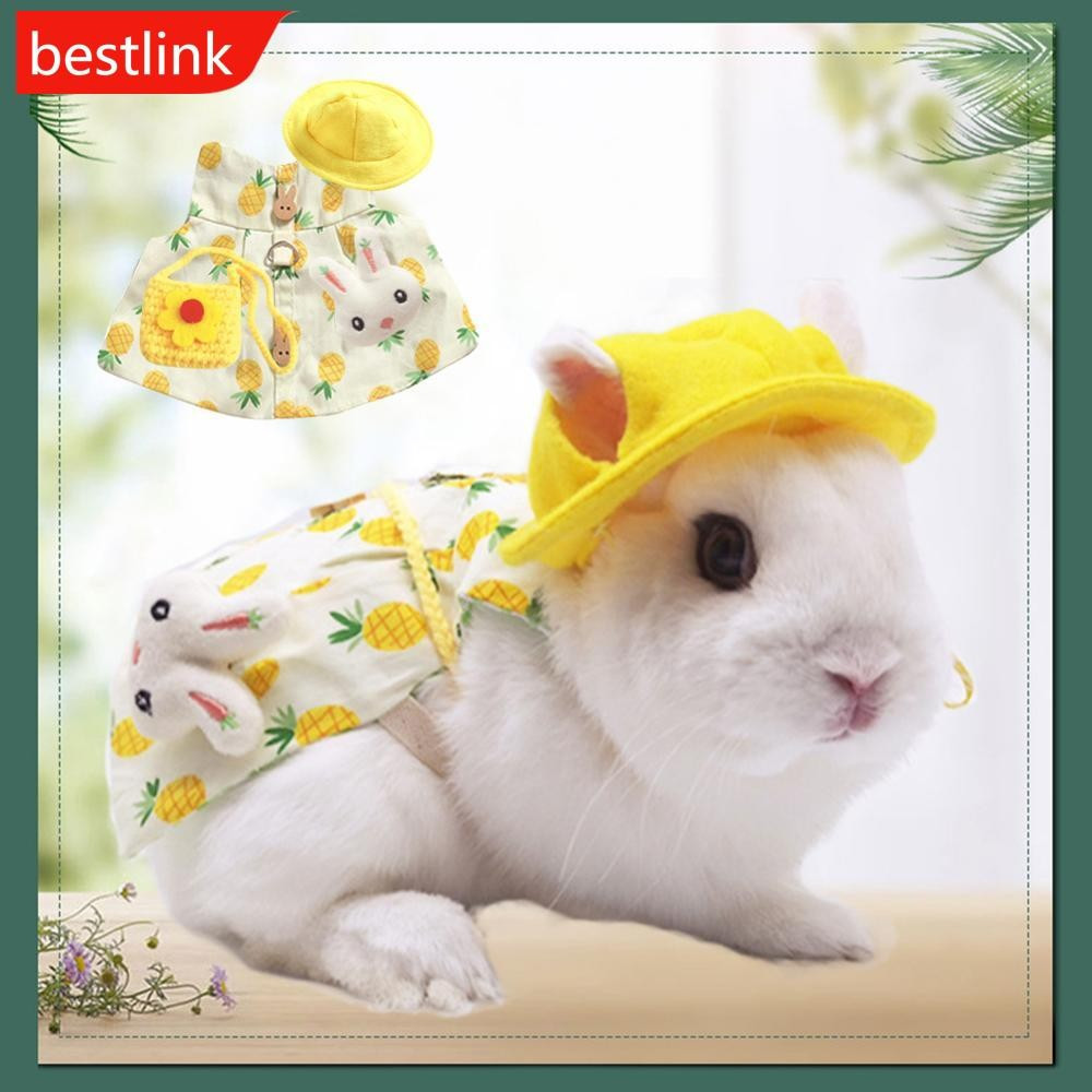 BESTLINK Pet Coelho Colete Acessórios Ao Ar Livre Arnês Trela Vestido Roupas Cinta Para Cobaia Pequenos Suprimentos Anim
