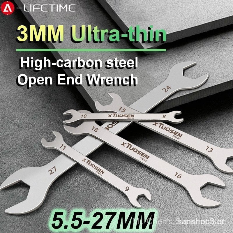 Chave De Extremidade Dupla Super Fina 5.5-27mm Inglesa Leve Finalidade Para Bicicleta Motocicleta Ferramenta De Reparo D