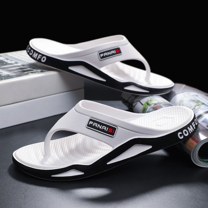 Verão novo estilo desodorante Flip-Flops masculino lazer ao ar livre praia antiderrapante San
