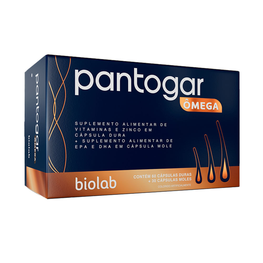 Pantogar Ômega Com 60 Cápsulas Duras + 30 Cápsulas Moles em Oferta na Shopee