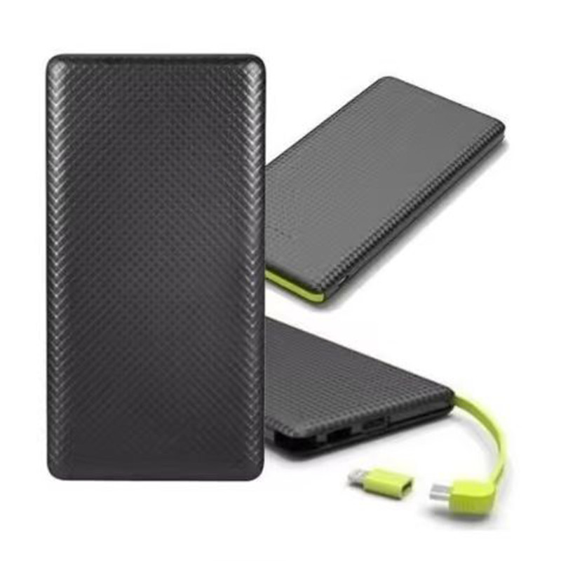 Carregador Portátil Power Bank 10000mAh com Adaptador iPhone/V8, Recarga Rápida, Ideal para Viagens e Uso Diário