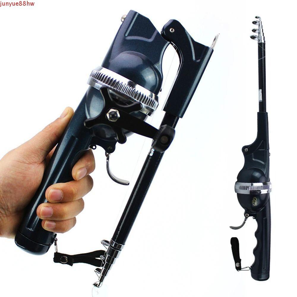 Vara De Pesca JUNYUE , Com Combinação De Carretel De Peixe Dobrável De Linha , Conjunto De Equipamento Portátil Telescóp