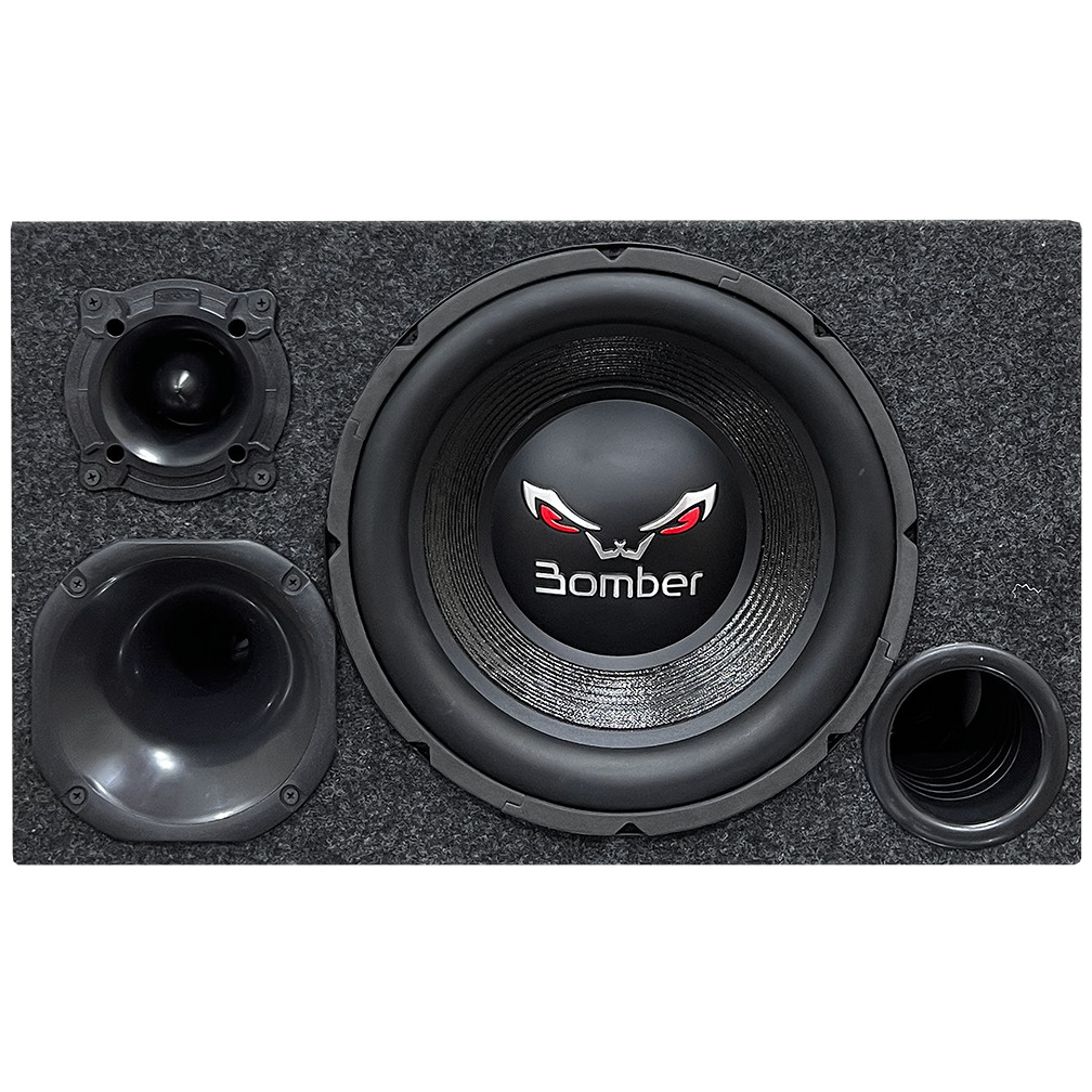 Caixa Trio Sub Bomber Bicho Papão + Modulo Amplificador 750w · foto 2