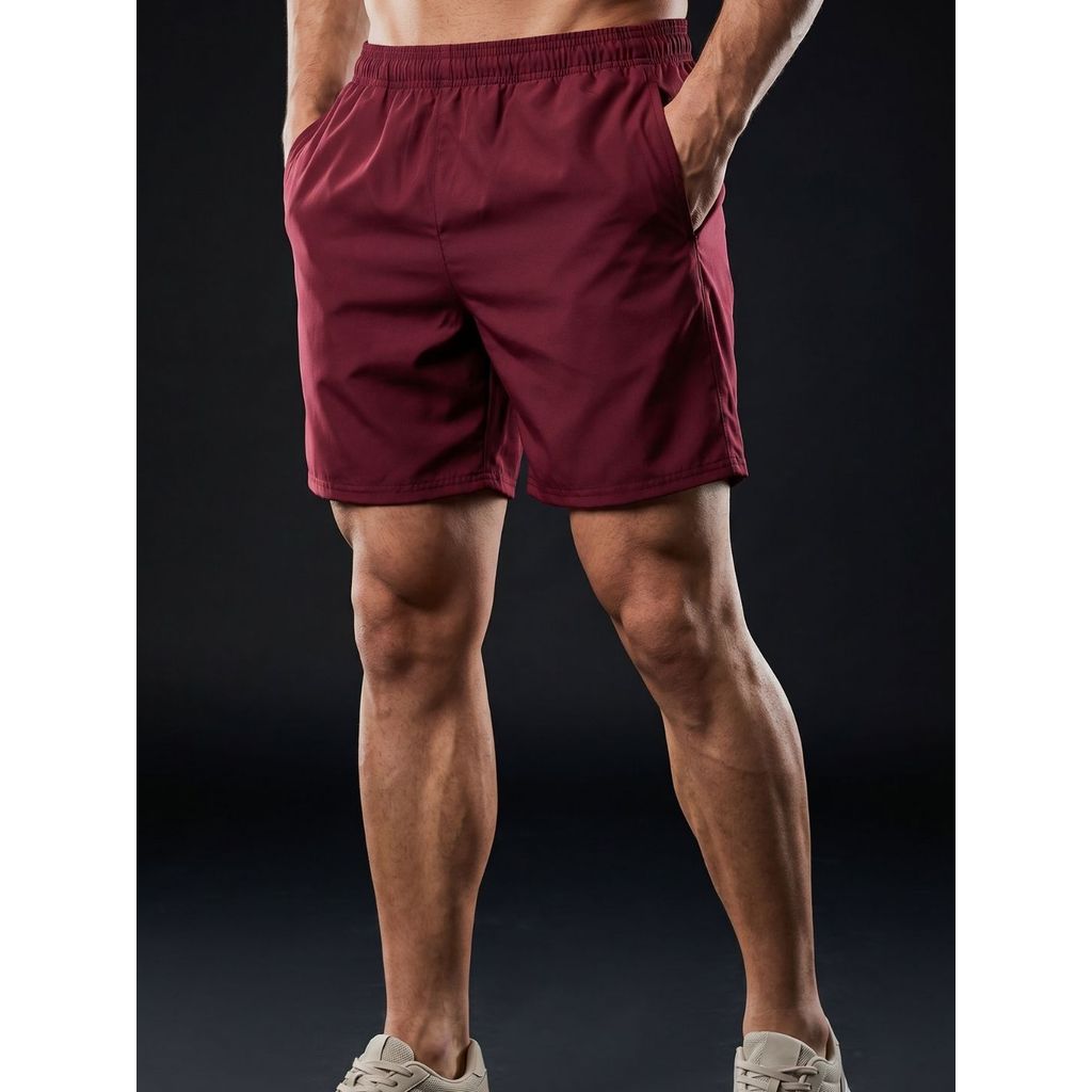 Short Masculino em Tactel com 3 Bolsos e Cordão de ajuste