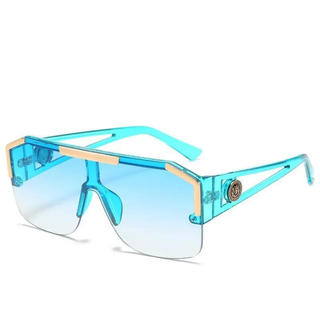 Óculos de Sol Quadrados Oversized para Homens e Mulheres, Óculos de Moda para Esportes e Condução, Óculos de Sol com Len