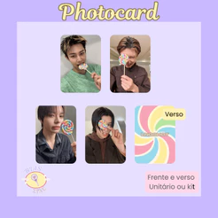 Photocard Fanmade LNGSHOT - White Day | K-pop | Papel Fotográfico Laminado | Unidade ou Set