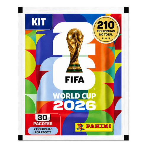 Kit 210 Figurinhas Copa Do Mundo Fifa 2026 Panini 30 Envelopes Lacrados