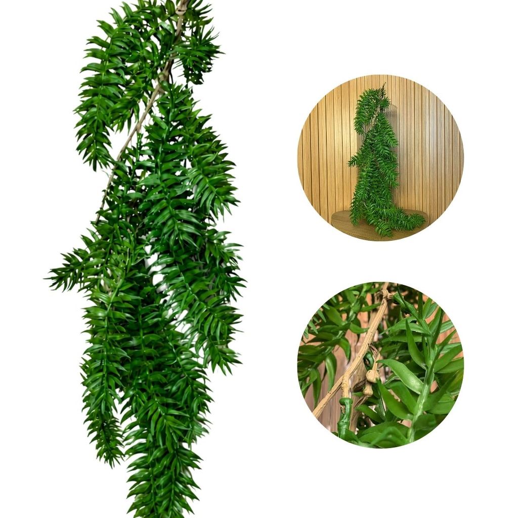 Pendentes Folhagem Jardim Vertical Enfeite Realista