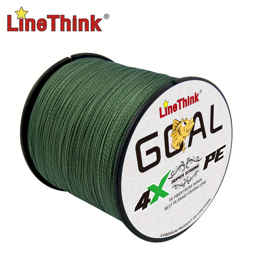 500 metros/546 jardas, 4 fios, linha trançada durável, linha de pesca multifilamento de PE, lançamento suave, super resi