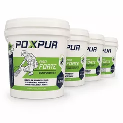 Caixa c/ 4 un Cola PU Poxpur p/ Piso Borracha Madeira Grama