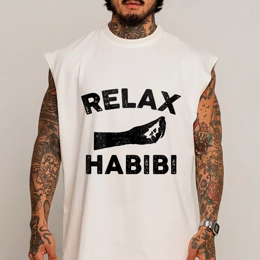 Regata Machão Relax Habibi Engraçada 100% Algodão