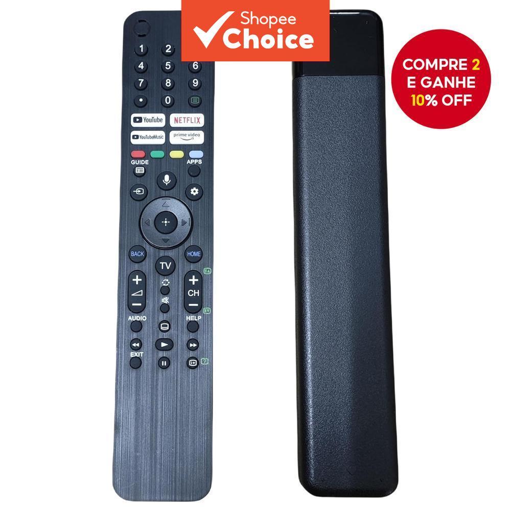  Controle remoto de TV com controle de voz para Sony RMF-TX520P - Produto de alta qualidade Sem pilhas incluídas