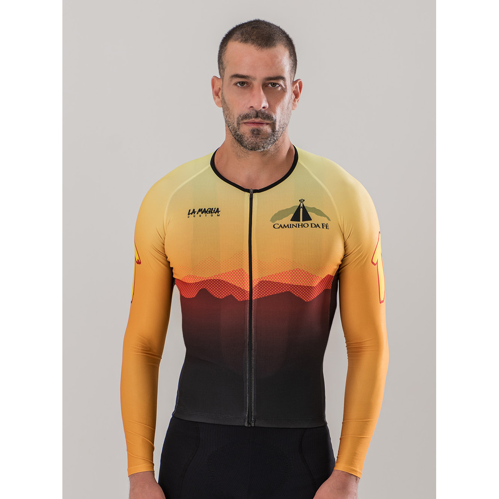 Camisa de Ciclista Oficial Caminho da Fé Sol - Manga Longa