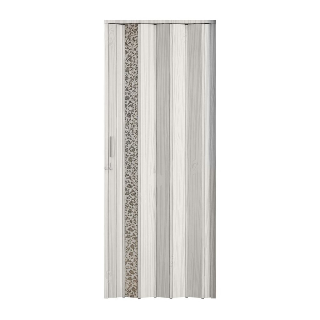 Porta Sanfonada de PVC 210cm x 72cm Plastporta Bcf Marrom/Floral Floral