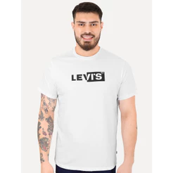Camiseta Levis Original Masculina Original Inverse Logo Branca